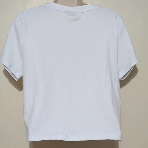 NIRVANA SMILE Cropped Tee womens size Large - Picture 3 of 7